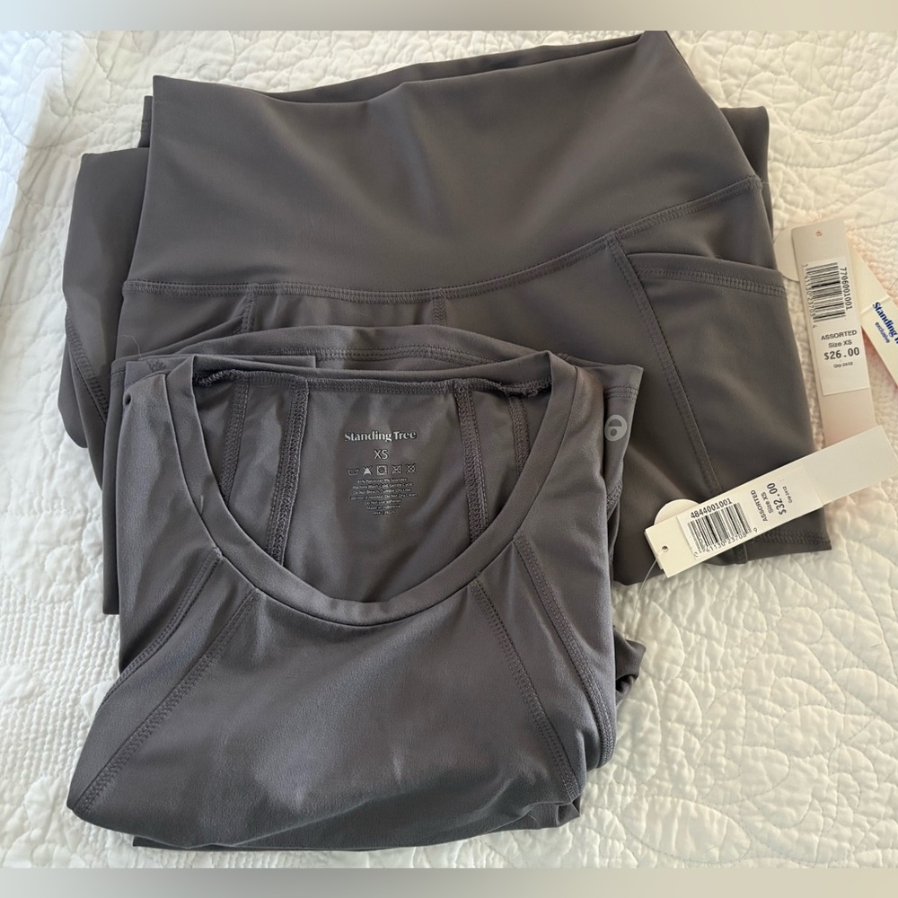 Activewear Set gray butter soft NWT
